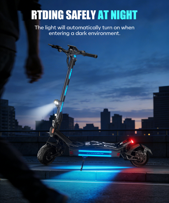 Trotinetă electrică H16 3000W (2x1500W), baterie 60V 30Ah, autonomie 70–80 km, viteză 75 km/h, roți 11”, frâne hidraulice [4]