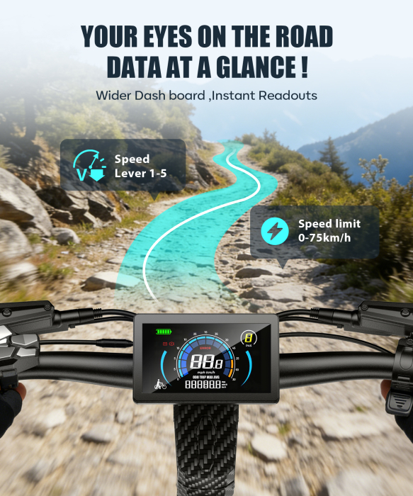 Trotinetă electrică H16 3000W (2x1500W), baterie 60V 30Ah, autonomie 70–80 km, viteză 75 km/h, roți 11”, frâne hidraulice [8]