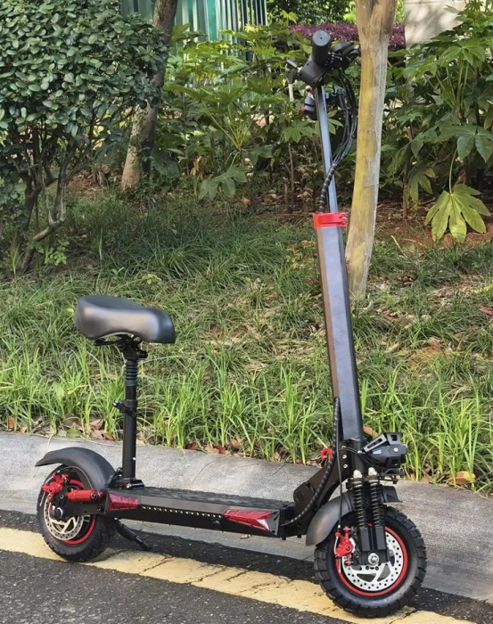 Trotineta electrica J11 Max 1200W, 48V 18Ah, 50 km/h, roti off-road 11 inch [3]