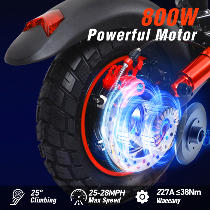 Trotineta Electrica J01, 800W, 50 Km/h, 10inch off road, 48v 15ah, 60 Km [9]