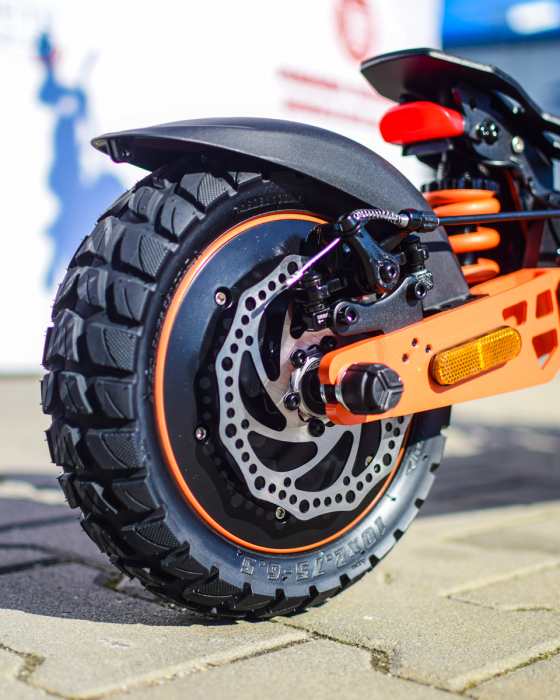 Trotinetă Electrică Kamikaze K1 Max 2x1000W 52V 20Ah 10” Negru-Portocaliu [24]