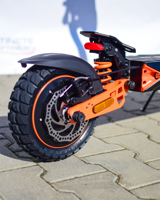 Trotinetă Electrică Kamikaze K1 Max 2x1000W 52V 20Ah 10” Negru-Portocaliu [5]
