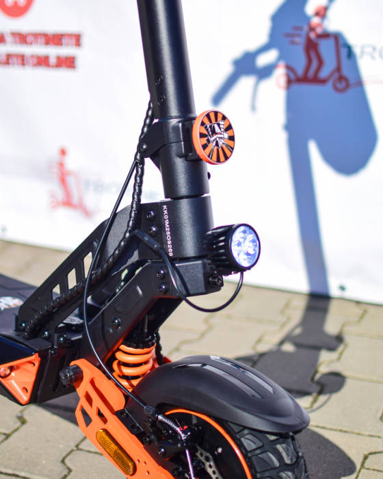 Trotinetă Electrică Kamikaze K1 Max 2x1000W 52V 20Ah 10” Negru-Portocaliu [6]