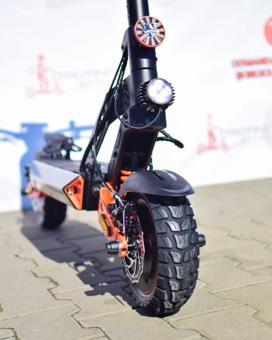 Trotinetă Electrică Kamikaze K1 Max 2x1000W 52V 20Ah 10” Negru-Portocaliu [11]