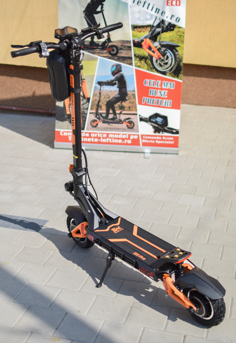 Trotineta Electrica KUGOO KIRIN G3 PRO pentru Teren Accidentat (Off-Road Electric Scooter) - Motor Dual 2x1200W, Autonomie de 80km, Viteză Până la 65km/h, Baterie 52V 23.2Ah [5]