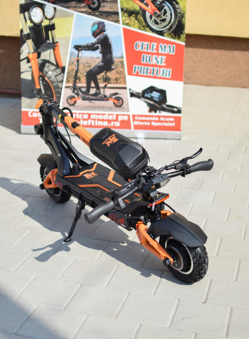 Trotineta Electrica KUGOO KIRIN G3 PRO pentru Teren Accidentat (Off-Road Electric Scooter) - Motor Dual 2x1200W, Autonomie de 80km, Viteză Până la 65km/h, Baterie 52V 23.2Ah [35]