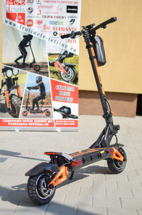 Trotineta Electrica KUGOO KIRIN G3 PRO pentru Teren Accidentat (Off-Road Electric Scooter) - Motor Dual 2x1200W, Autonomie de 80km, Viteză Până la 65km/h, Baterie 52V 23.2Ah [3]