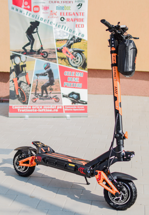 Trotineta Electrica KUGOO KIRIN G3 PRO pentru Teren Accidentat (Off-Road Electric Scooter) - Motor Dual 2x1200W, Autonomie de 80km, Viteză Până la 65km/h, Baterie 52V 23.2Ah [1]