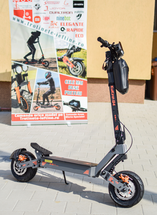 Trotinetă electrică Kukirin G4 motor 2000 W, viteză maximă 70 km/h, baterie cu litiu 60 V 20 Ah, anvelope de 11 inchi [20]