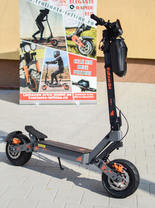 Trotinetă electrică Kukirin G4 motor 2000 W, viteză maximă 70 km/h, baterie cu litiu 60 V 20 Ah, anvelope de 11 inchi [7]
