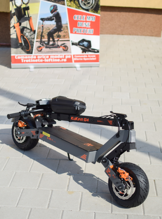 Trotinetă electrică Kukirin G4 motor 2000 W, viteză maximă 70 km/h, baterie cu litiu 60 V 20 Ah, anvelope de 11 inchi [33]