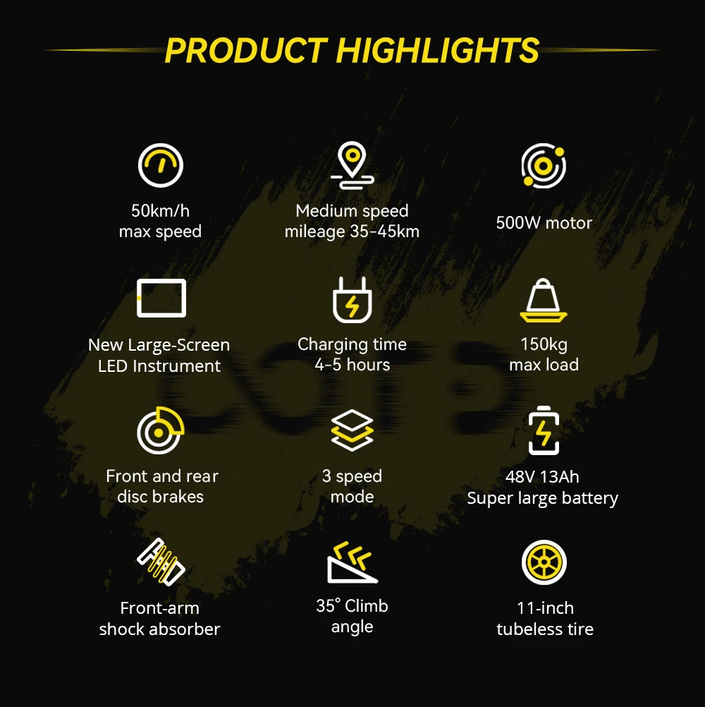Trotinetă electrică OOTD T10 500W 48V 13Ah [9]