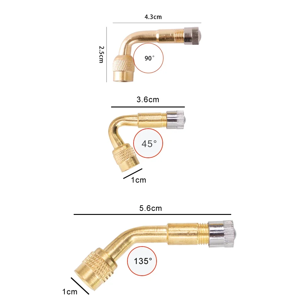 Valva tubeless 135 de grade pentru anvelope fara camera trotineta electrica [2]