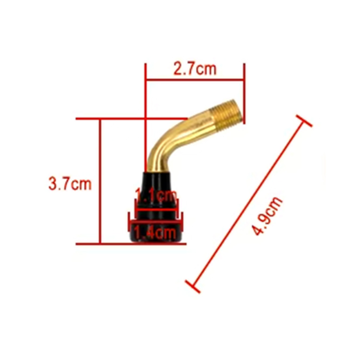 Valva tubeless PVR 40 (45 de grade) pentru anvelope fara camera trotineta electrica [2]