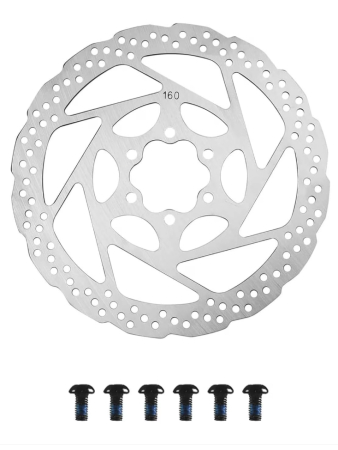 Discuri de frana - Disc de frână 160 mm Kukirin G2 / G4 cu 6 șuruburi | Piese trotinete electrice