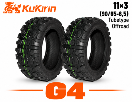 Anvelope - Set 2 Anvelope Premium CST 11×3 (90/65-6.5) Off-Road Tubetype pentru KuKirin G4 Max