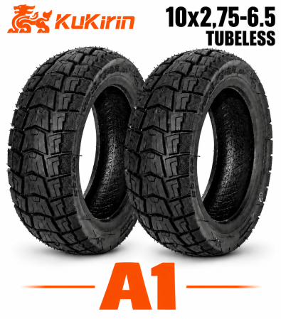 Anvelope - Set 2 Anvelope Premium Originale KuKirin A1 10x2.75-6.5 Tubeless