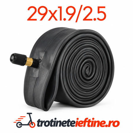 Piese - Cameră aer bicicletă 29 x 1.90-2.50 cu valvă Schrader 48 mm