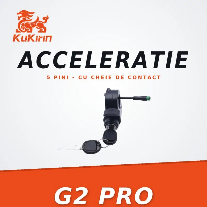 Acceleratoare & comenzi - Acceleratie KuKirin G2 Pro 5 Pini cu Cheie – Maneta Originala de Schimb
