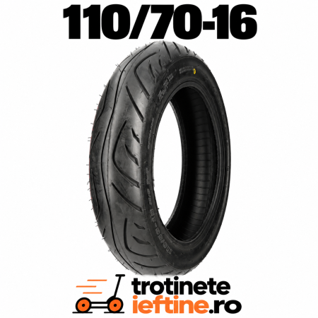 Piese - Anvelopă scuter 110/70-16 53P pentru scutere cu roți de 16 inci