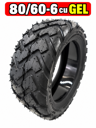 Piese - Anvelopa tubeless 80/60-6 10 inch trotineta electrica | Trotinete-Ieftine.RO