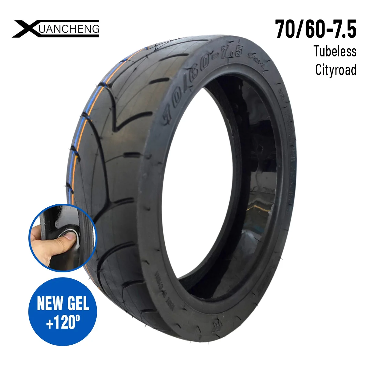 Piese - Anvelopa 70/60-7.5 Gel Antipana Ninebot ZT3/MAX G3 | Trotinete-Ieftine.ro