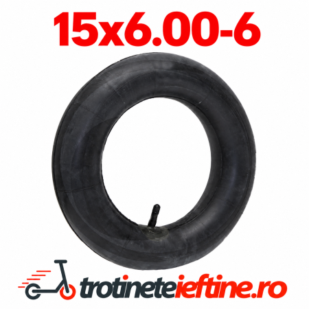 Piese - Cameră aer 15x6.00-6 pentru tractoraș de tuns iarba, ATV și remorci de grădină
