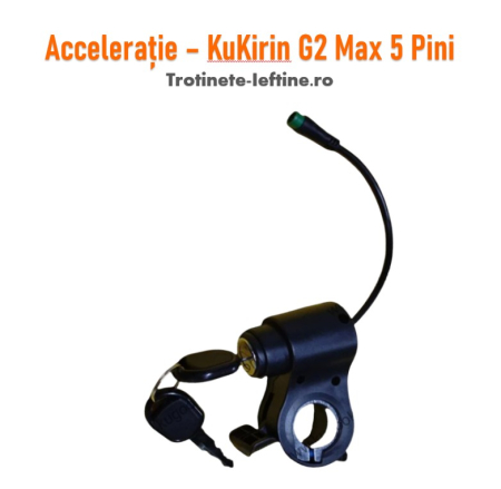 KuKirin G2 Max - Accelerație KuKirin G2 Max 5 Pini cu Cheie – Piese Trotinete Electrice