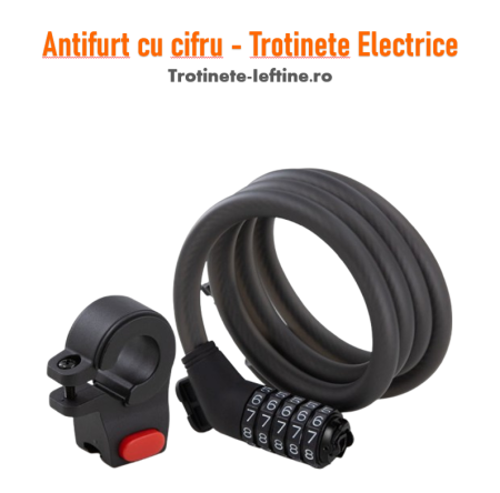 Accesorii - Antifurt cu cifru – Trotinete Electrice