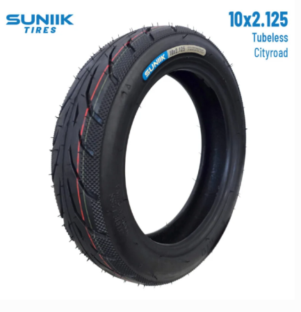 Roți și Anvelope - Anvelopă SUNIIK 10×2.125 Tubeless Cityroad pentru trotinetă electrică