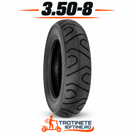 Piese - Anvelopă 3.50-8 pentru Scutere, Mopede și Trotinete Electrice cu Roți de 8 Inch