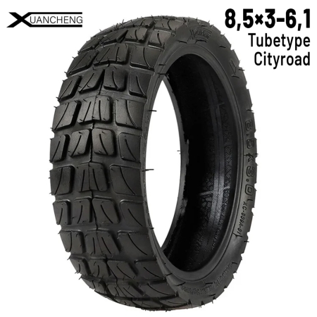 Piese - Anvelopa 8,5x3-6,1 offroad cu camera (tubetype) [Xuancheng] - pentru trotinete electrice