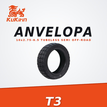 Roți și Anvelope - Anvelopa KuKirin T3 10x2.75-6.5 Tubeless Semi Off-Road