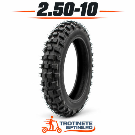 Piese - Anvelopă MiniCross 2.5-10 Off-Road pentru Motocross Copii, Pit Bike și Mini Moto
