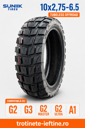 Roți și Anvelope - Roată clincher semi-off-road 10×2.75-6.5 Tubeless Xuancheng