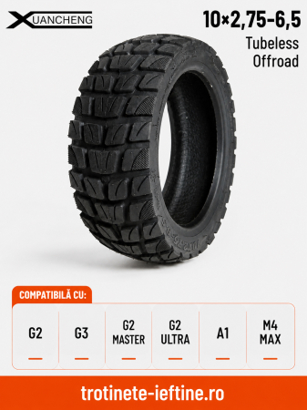 Roți și Anvelope - Anvelopă Offroad 10x2,75 Tubeless Xuancheng pentru Trotinetă Electrică