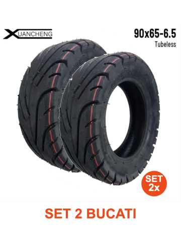 Anvelope - Set 2 anvelope Xuancheng Onroad Tubeless 90/65-6.5