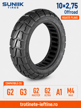 Roți și Anvelope - Roată clincher semi-off-road 10×2.75-6.5 Tubeless Xuancheng