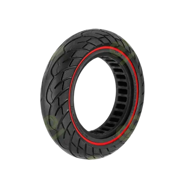 Piese Ninebot by Segway - Anvelopa solida 10x2.5 inch Honeycomb cu inel rosu pentru scutere Ninebot