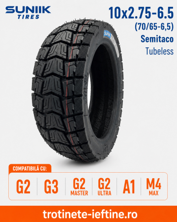 Piese - Roată clincher semi-off-road 10×2.75-6.5 Tubeless Xuancheng