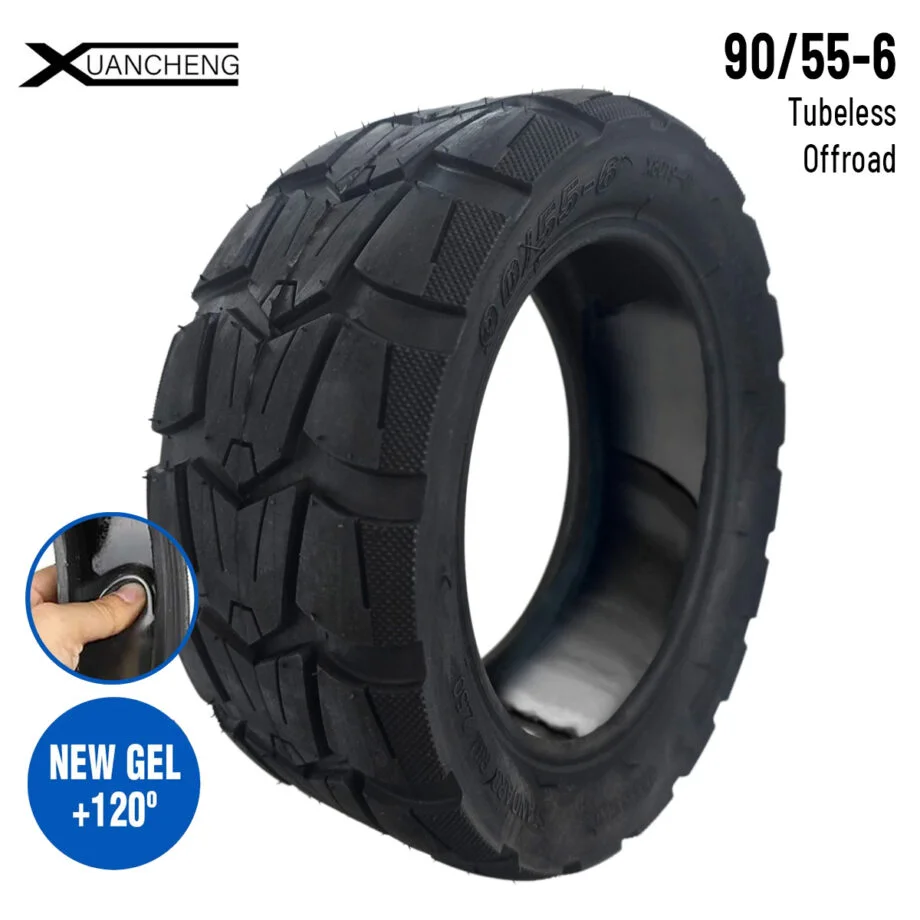 Anvelope pneumatice - Anvelopă Tubeless 90/55-6 cu Gel Antipană Ninebot GT1 GT2