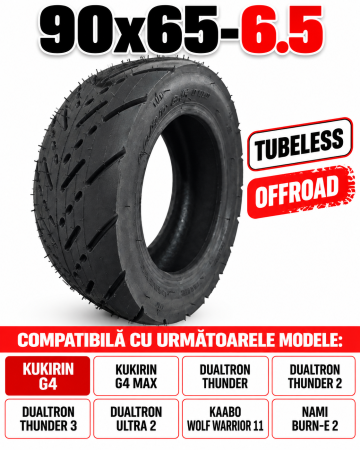 Piese - Anvelopă Tubeless 90/65-6.5 CityRoad Xuancheng pentru Trotinetă Electrică