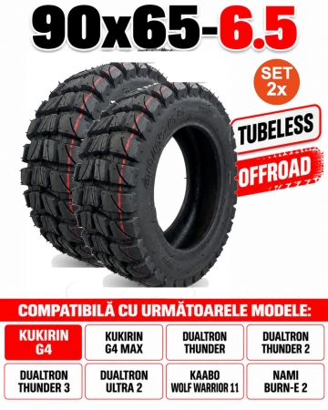 Anvelope - Set 2 anvelope Xuancheng Tubeless Offroad 90/65-6.5
