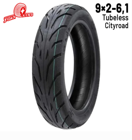 Roți și Anvelope - Anvelopă Yuanxing Tubeless 9×2–6,1 Cityroad trotinetă electrică