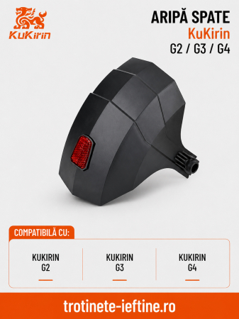 Piese - Aripă Spate Kugoo Kirin G2 G3 G4 Originală cu Stop LED | Piese Trotinete Electrice