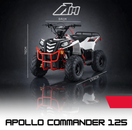 ATV - ATV Apollo Commander 125cc 10HP Semi Automat Pornire Electrică 90kmh