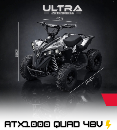 Vehicule Copii - ATX1000 Quad Electric 48V 1000W cu Cheie Parentală