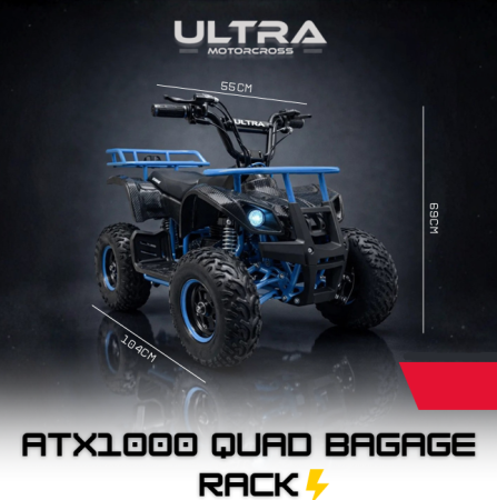 ATV - ATX1000 Quad Electric 48V Baggage Rack 1000W pentru Copii
