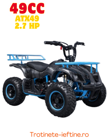 ATV - ATV Copii 49cc Benzină ATX49 Quad – Portbagaj, 35 km/h
