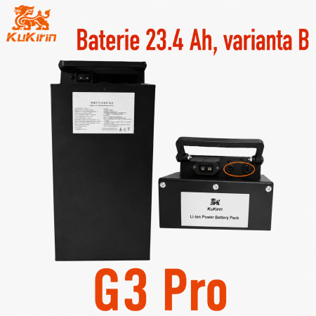 Baterii - Baterie – Acumulator KuKirin G3 Pro, 23.4 Ah, Varianta B, 3 gauri